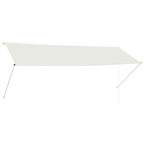 Arlmont & Co. Retractable Awning with Bradde Chain Sunshade Shelter for